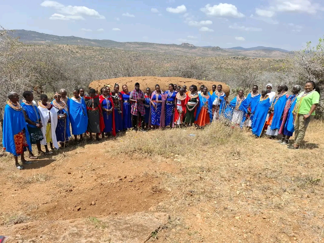 Namelok women gathered in Laikipia North